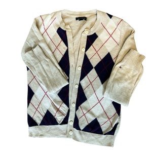 Tommy Hilfiger Argyle cardigan, Small